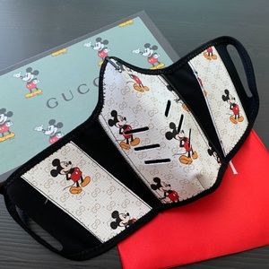 Mickey White Leather Mask